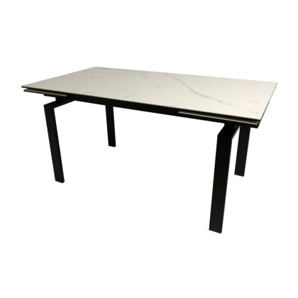 Hunston Table L120/200cm White Ceramic