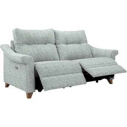 Riley (Fabric) Large Electric Recliner Sofa DBL with USB Riley (Fabric) Large Electric Recliner Sofa DBL with USB