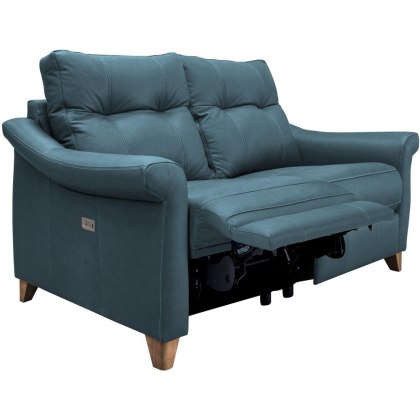 Riley (Leather) Small Electric Recliner Sofa DBL with USB Riley (Leather) Small Electric Recliner Sofa DBL with USB