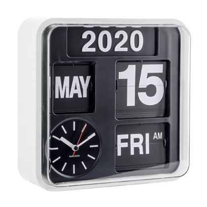 Present Time Home Decor Wall Clock white