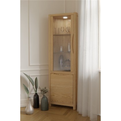 Malmo Corner Display Cabinet Malmo Corner Display Cabinet