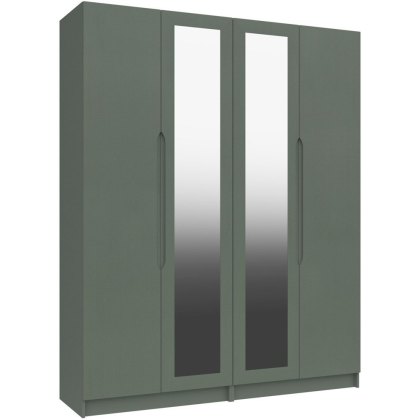 Salvington Tall 4 Door Robe with 2 Mirrors - (FLAT PACK) requires assembly Salvington Tall 4 Door Robe with 2 Mirrors - (FLAT PACK) requires assembly