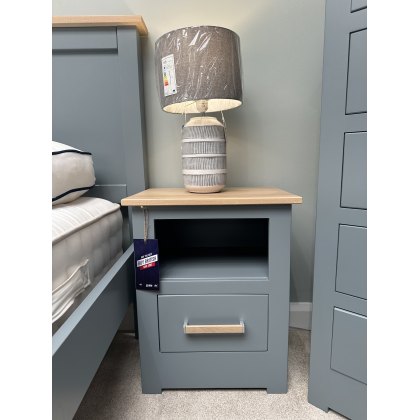 Clearance - Modo Small 1 Drawer Open Shelf Bedside Clearance - Modo Small 1 Drawer Open Shelf Bedside