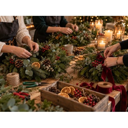 Festive Wreath Making Workshop - Tuesday 1st December
