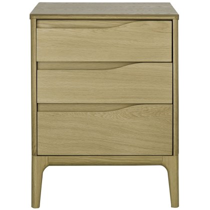 Rimini 3 Drawer Bedside Cabinet Rimini 3 Drawer Bedside Cabinet