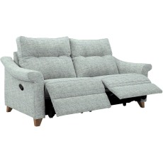 Riley (Fabric) Large Manual Recliner Sofa DBL