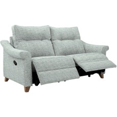 Riley (Fabric) Small Manual Recliner Sofa DBL