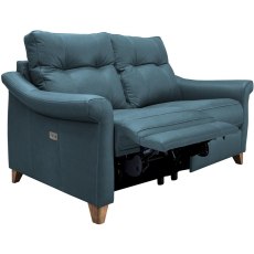 Riley (Leather) Small Electric Recliner Sofa DBL with USB Riley (Leather) Small Electric Recliner Sofa DBL with USB
