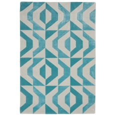Hand Tufted Pitch Blue Hand Tufted Pitch Blue