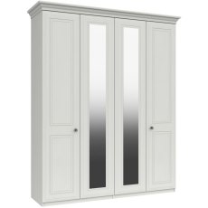 Halnaker Tall 4 Door Robe with 2 Mirrors - (FLAT PACK) requires assembly Halnaker Tall 4 Door Robe with 2 Mirrors - (FLAT PACK) requires assembly
