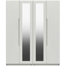 Salvington 4 Door Robe with 2 Mirrors Salvington 4 Door Robe with 2 Mirrors