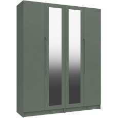Salvington Tall 4 Door Robe with 2 Mirrors - (FLAT PACK) requires assembly Salvington Tall 4 Door Robe with 2 Mirrors - (FLAT PACK) requires assembly