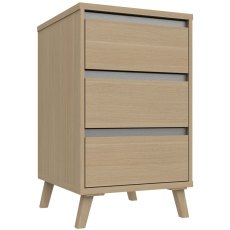 Trotton 3 Drawer Bedside Chest Trotton 3 Drawer Bedside Chest