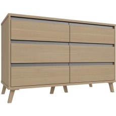 Trotton 3 Drawer Double Chest Trotton 3 Drawer Double Chest