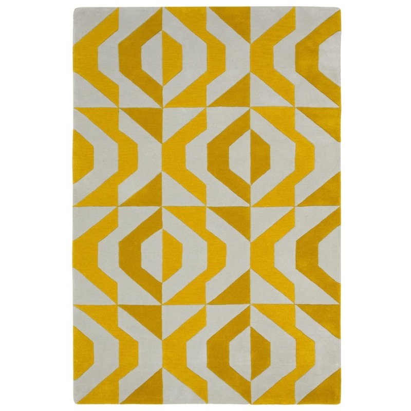 Hand Tufted Pitch Yellow Hand Tufted Pitch Yellow