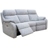 Kingsbury (Fabric) 3 Seater Elec Rec DBL Curved Sofa Headrest, Lumbar USB
