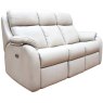 Kingsbury (leather) 3 Seater Elec Rec DBL with USB