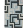 Hand Tufted Puzzle Steel