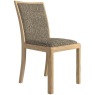 Malmo Upholstered Back Chair Grey Fabric
