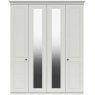 Halnaker Tall 4 Door Robe with 2 Mirrors - (FLAT PACK) requires assembly