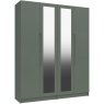 Salvington Tall 4 Door Robe with 2 Mirrors - (FLAT PACK) requires assembly