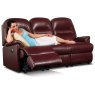Keswick Leather Small Reclining 3-seater